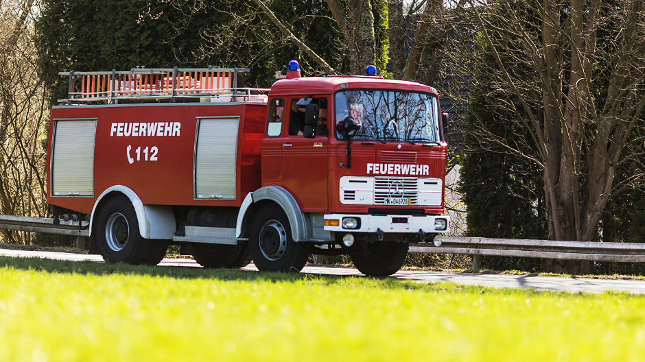 Κατάλληλο και για την κυκλοφορία μεγάλων αποστάσεων: το LPK 1626 του Stefan Klute είναι πυροσβεστικό όχημα από το 1974.